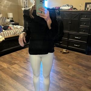 Cute Ruffle Mesh Sleeve Too